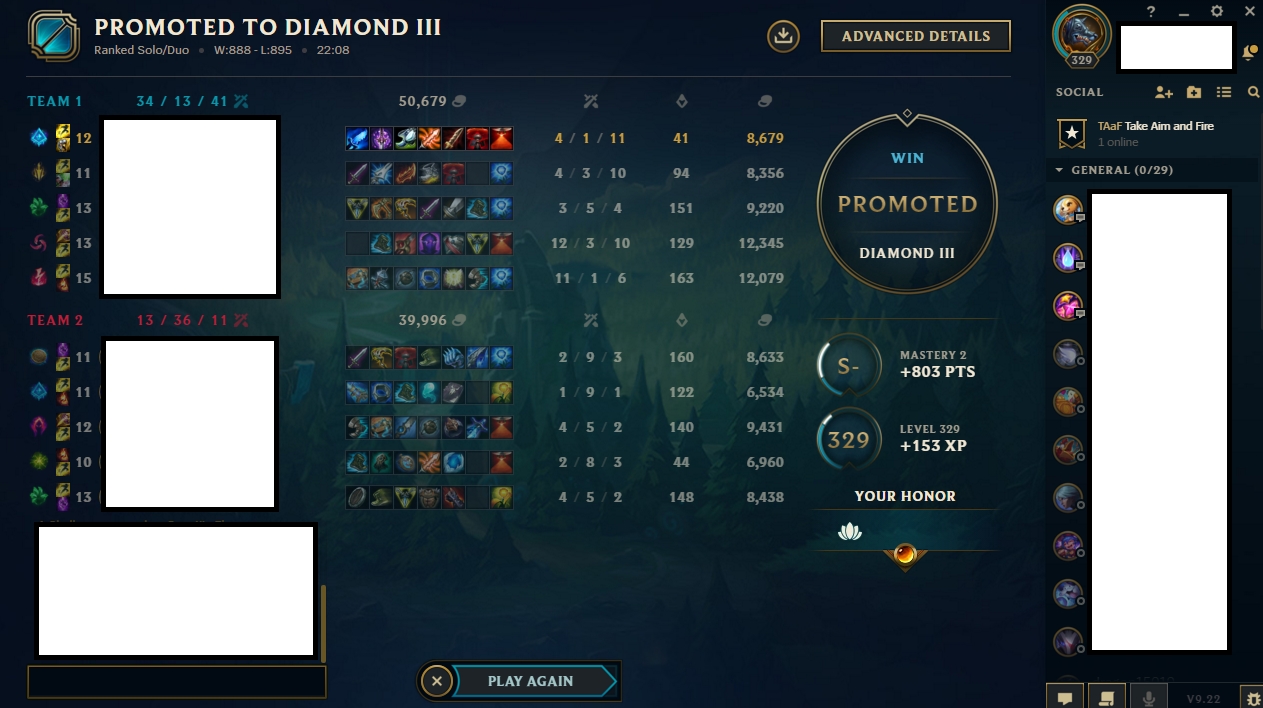 Safe league boost from Diamond 4 to Diamond 3 by Doc