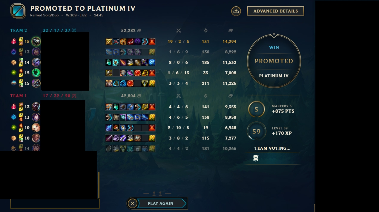 LoL ranked boost Euw from Gold 3 to Platinum 4 by desolate