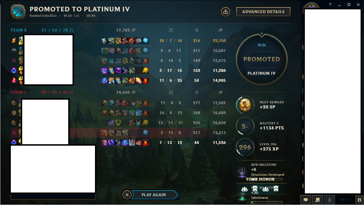legit elo boost from Gold 1 to Platinum 5 by YeeZuS