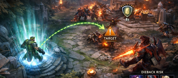 Dota 2 buyback high ground defense coaching illustration