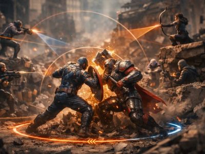 Marvel Rivals teamfight spacing and overcommitment positioning example