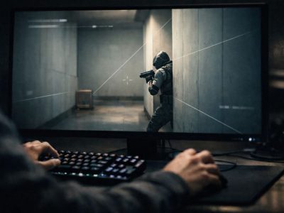 VALORANT shoulder peek practice with crosshair placement and timing