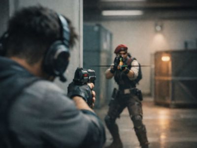 Valorant counter-strafe demonstration in esports training environment