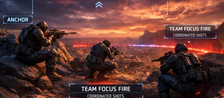 Apex Legends ranked strategy scene showing team positioning, rotation, and placement-focused endgame play