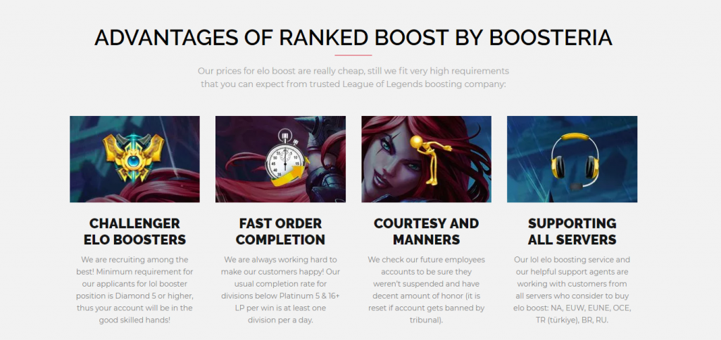 advantages of elo boost by boosteria