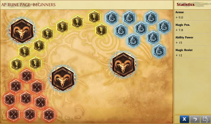 Ap champions rune page for new players
