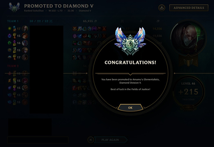 Elo Boost to Diamond by Boosteria